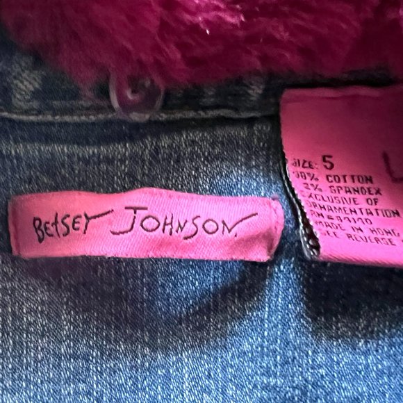 Betsy Johnson Jean Jacket Size 5 Toddler - Picture 4 of 5